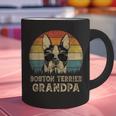 Vintage Boston Terrier Grandpa Dog Lovers Father's Day Graphic Print Coffee Mug, gift for family, gift for coworker