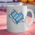 Bavarian Flag As Heart Blue Diamond Bavaria Graphic Print Coffee Mug, gift for family, gift for coworker