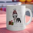 Boston Terrier Christmas T Shirt-Life Is Merrier Premium Tri-Blend Graphic Print Coffee Mug, Boston Terrier Christmas Mugs, gift for family, gift for coworker