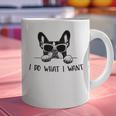 Boston Terrier Dog Owner I Do What I Want Pet Graphic Print Coffee Mug, gift for family, gift for coworker