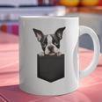 Boston Terrier Dog Puppy Dog In Pocket Cute Pet Lover Graphic Print Coffee Mug, gift for family, gift for coworker