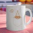 Boston Terrier Halloween Cute Bostie Dog Pocket Boo Graphic Print Coffee Mug, Boston Terrier Halloween Mugs, gift for family, gift for coworker
