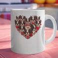 Boston Terrier Heart Valentine Boston Terrier Graphic Print Coffee Mug, gift for family, gift for coworker