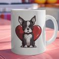 Boston Terrier Mom Dad Bostie Dog Lover Valentines Day Graphic Print Coffee Mug, Boston Terrier Dad Mugs, Boston Terrier Mom Mugs, gift for family, gift for coworker