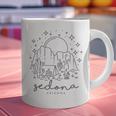 Cool Vintage Cactus Sedona Arizona Camping Souvenir Graphic Print Coffee Mug, gift for family, gift for coworker