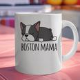 Cute Boston Terrier Boston Mama Graphic Print Coffee Mug, gift for family, gift for coworker