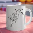Dandelion Boston Terrier Flower Floral Bostie Tree Graphic Print Coffee Mug, gift for family, gift for coworker