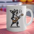 Dog Playing Guitar Singing Boston Terrier For Men Women Girls Kids Graphic Print Coffee Mug, gift for family, gift for coworker