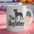 The Dogfather Boston Terrier Dog Funny Dog Gift T-Shirt For Men Women Girls Kids Graphic Print Coffee Mug, gift for family, gift for coworker