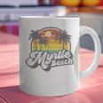 Myrtle Beach South Carolina Retro 70s Vintage Vacation Graphic Print Coffee Mug, gift for family, gift for coworker