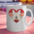 Retro Heart Boston Terrier Dog Vintage Valentine Graphic Print Coffee Mug, gift for family, gift for coworker