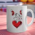Valentine's Day Boston Terrier Dog Vector Graphic Print Coffee Mug, gift for family, gift for coworker