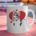 Valentine's Day Boston Terrier Heart Graphic Print Coffee Mug, gift for family, gift for coworker