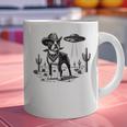 Vintage Boston Terrier UFO Western Wild West Dog Mom Dad Graphic Print Coffee Mug, Boston Terrier Dad Mugs, Boston Terrier Mom Mugs, gift for family, gift for coworker