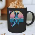 Boston Terrier Dad Retro Graphic Print Coffee Mug, novelty gifts, funny gifts