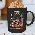 Boston Terrier Dog Christmas Happy Hallothankmas Halloween For Men Women Kids Graphic Print Coffee Mug, novelty gifts, funny gifts