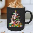 Boston Terrier Dog Christmas Tree Lights Xmas Pajama For Men Women Kids Graphic Print Coffee Mug, novelty gifts, funny gifts