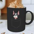 Boston Terrier Dog In The Pocket Boston Terrier For Men Women Girls Kids Graphic Print Coffee Mug, novelty gifts, funny gifts