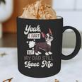 Boston Terrier Fart American Gentleman Non-Sporting Dog Graphic Print Coffee Mug, novelty gifts, funny gifts