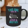 Boston Terrier This Girl Runs On Jesus And Boston Terriers Graphic Print Coffee Mug, novelty gifts, funny gifts
