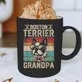 Boston Terrier Grandpa Dog Lover Father's Day Graphic Print Coffee Mug, novelty gifts, funny gifts