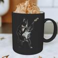 Boston Terrier Guitar Graphic Print Coffee Mug, novelty gifts, funny gifts
