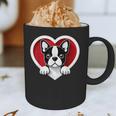 Boston Terrier Heart Cute Puppy Lover Or Dog Owner Graphic Print Coffee Mug, novelty gifts, funny gifts