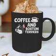 Boston Terrier Lover Coffee And Boston Terriers Graphic Print Coffee Mug, novelty gifts, funny gifts