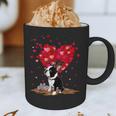 Boston Terrier Lover Heart Shape Boston Terrier Valentine Graphic Print Coffee Mug, novelty gifts, funny gifts