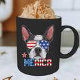 Boston Terrier Merica 4th Of July T Shirt Men Boys Dog Puppy Graphic Print Coffee Mug, novelty gifts, funny gifts