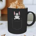 Boston Terrier In The Pocket Cute Boston Terrier Dog For Men Women Girls Kids Graphic Print Coffee Mug, novelty gifts, funny gifts