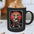 Boston Terrier Samurai Ninja Vintage Anime Japanese Ukiyo-e Graphic Print Coffee Mug, novelty gifts, funny gifts