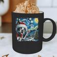Boston Terrier Santa Starry Night Van Gogh Christmas Dog Men Women Kids Graphic Print Coffee Mug, novelty gifts, funny gifts