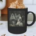 Boston Terrier Selfie With Ghosts Halloween Dog Lover Graphic Print Coffee Mug, novelty gifts, funny gifts
