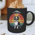 Boston Terrier UFO Alien Boston Terrier Dog Mom Dad Graphic Print Coffee Mug, novelty gifts, funny gifts
