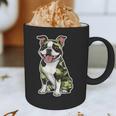 Camo Boston Terrier Pet Owner Camouflage Dog Lover Graphic Print Coffee Mug, novelty gifts, funny gifts