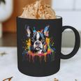Colorful Boston Terrier Dog For Men Women Kids Graphic Print Coffee Mug, novelty gifts, funny gifts