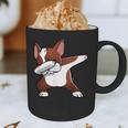 Dabbing Red Boston Terrier Dab Dance Dog Men Women Kids Graphic Print Coffee Mug, novelty gifts, funny gifts