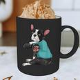 Father's Day Gift Dog Dad Boston Terrier i Love Dad Tattoo Graphic Print Coffee Mug, novelty gifts, funny gifts