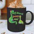 Kids My Nonna Loves Me Dinosaur Grandson Graphic Print Coffee Mug, novelty gifts, funny gifts