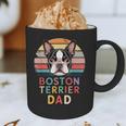 Retro Boston Terrier Dad Graphic Print Coffee Mug, novelty gifts, funny gifts