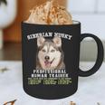Siberian Husky Professional Human Trainer Graphic Print Coffee Mug, novelty gifts, funny gifts