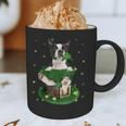 St Patrick's Day Leprechaun Boston Terrier Dog Shamrock For Men Women Kids Graphic Print Coffee Mug, novelty gifts, funny gifts