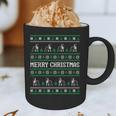 Ugly Sweater Boston Terrier Dog Christmas Dog Lover Xmas Men Women Kids Graphic Print Coffee Mug, novelty gifts, funny gifts