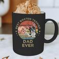 Vintage Best Boston Terrier Dad Ever Dog Father Father's Day Men Girls Kids Graphic Print Coffee Mug, novelty gifts, funny gifts