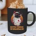 Vintage Boston Terrier Grandma Wear Sunglasses Dog Lover Men Women Girls Kids Graphic Print Coffee Mug, novelty gifts, funny gifts