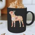 Vintage Floral Boston Terrier For Dog Lover Graphic Print Coffee Mug, novelty gifts, funny gifts