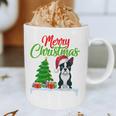 Boston Terrier Christmas Tree Lights Xmas Dog Lover Graphic Print Coffee Mug, novelty gifts, funny gifts