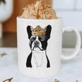Boston Terrier Dog Wearing Crown For Men Women Girls Kids Graphic Print Coffee Mug, novelty gifts, funny gifts