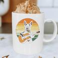 Boston Terrier Guitar Retro Graphic Print Coffee Mug, novelty gifts, funny gifts